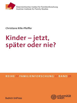 cover image of Kinder – jetzt, später oder nie?